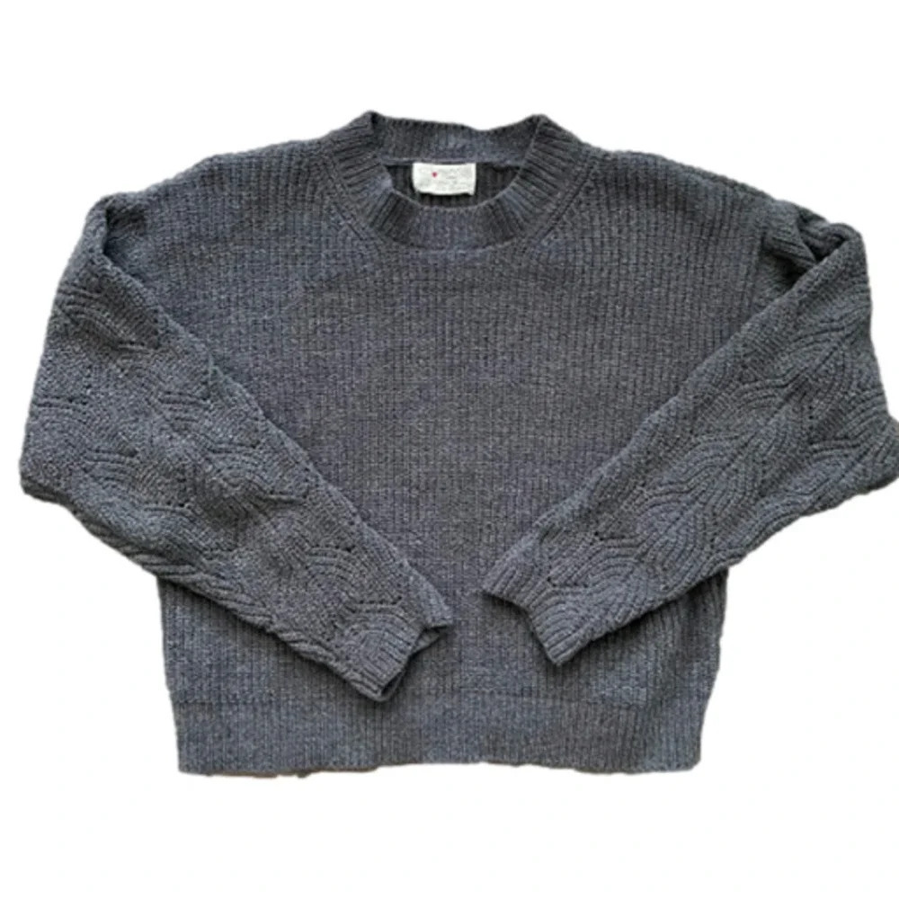 Navy Blue Poof  Apparel knit Sweater Size Small